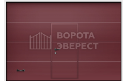 Секционные ворота промышленные с калиткой 3000×5000 ВЭ-4193