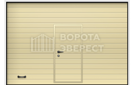 Ворота промышленные с калиткой 3500×3500 ВЭ-4184
